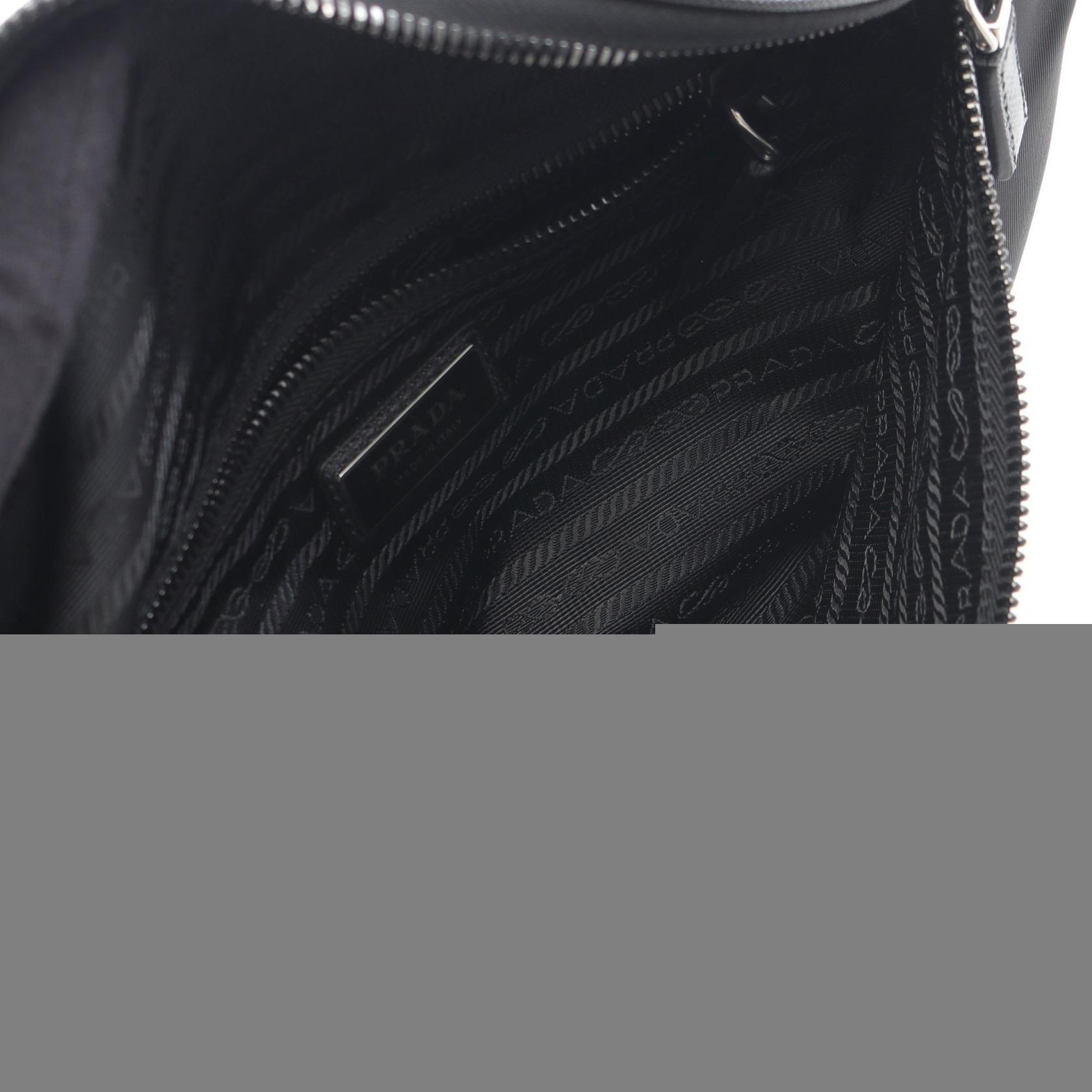 Prada Saffiano Bum Belt Bag Black Tessuto Saffiano Crossbody Waist Body Belt